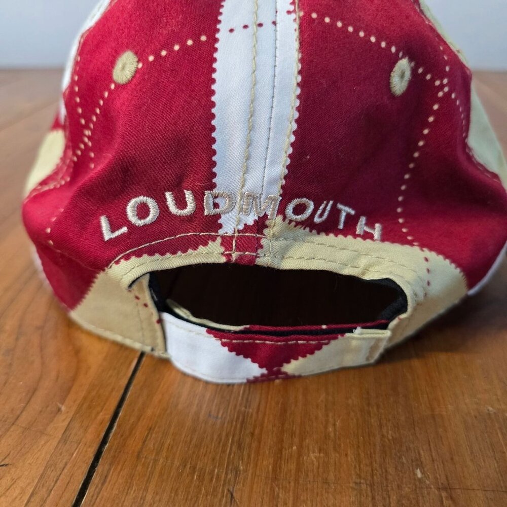 Loudmouth Argyle Pattern Adjustable Baseball Cap - image 5
